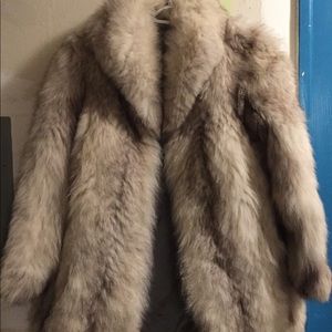 Vintage white fox jacket